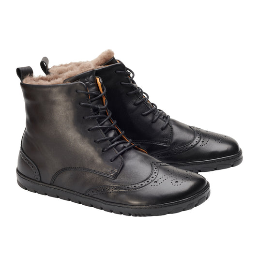 Quintic Winter Brogue Black