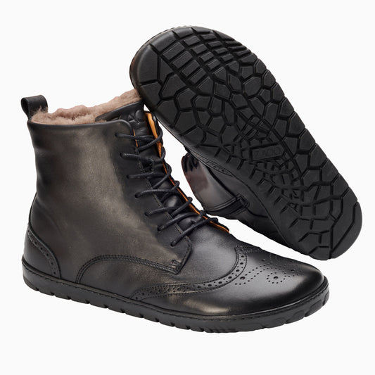 Quintic Winter Brogue Black