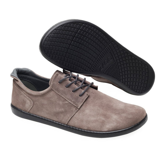 PIQUANT Velours Grey - ZAQQ Barfußschuhe